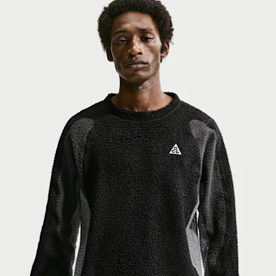 Nike ACG Wolf Lichen Crew-Neck Top - Black/Anthracite/Cool Grey/Summit White in Black/Anthracite/Cool Grey/Summit White – Nike men's and unisex