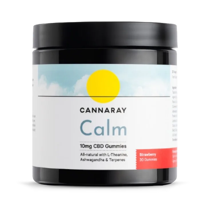 Cannaray Calm CBD Strawberry Flavour 10mg 30 Gummies