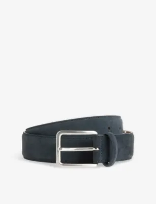 BOGGI Suede Buckle Belt - 32 in NAVY BLUE – Mens | Belts