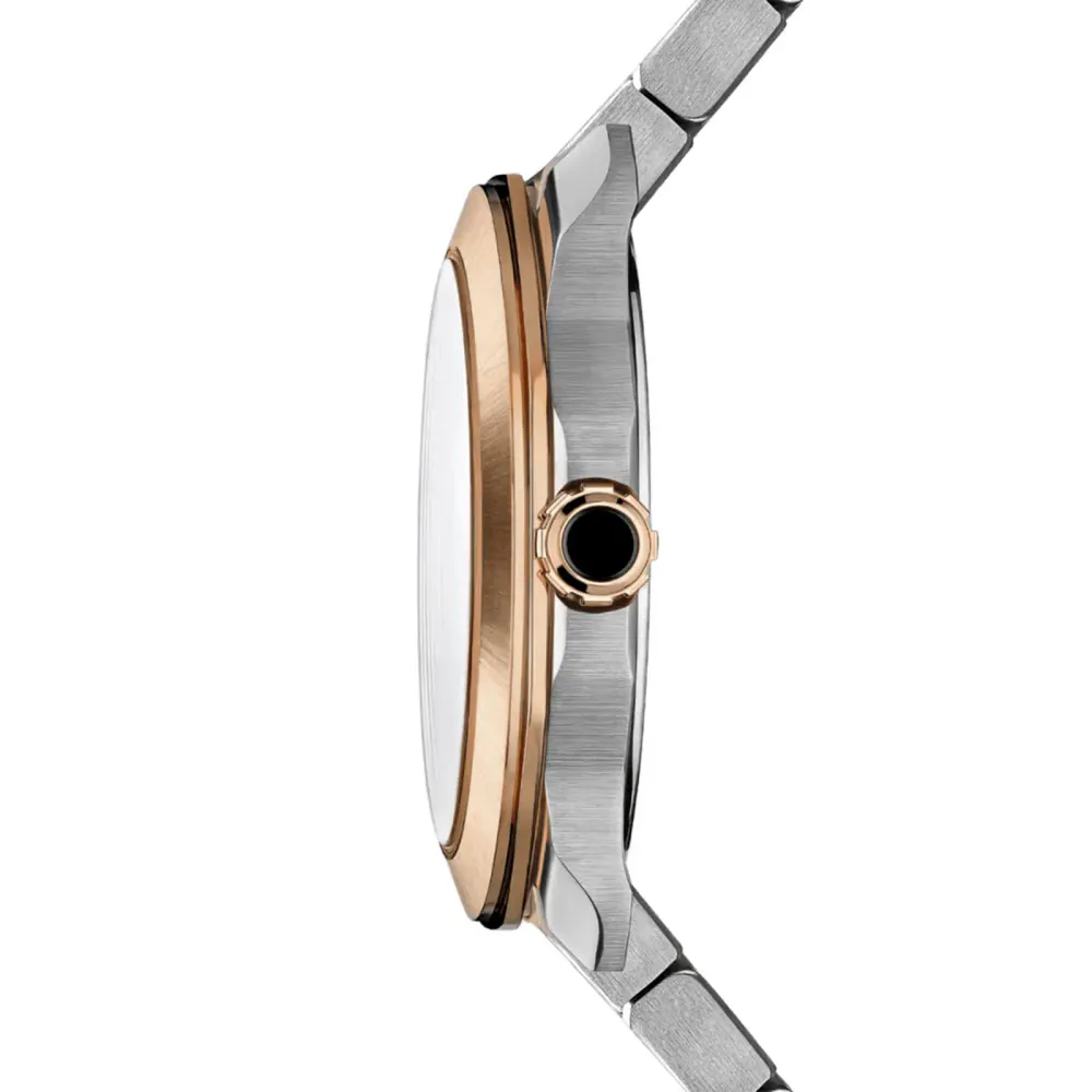 BVLGARI Octo Roma 41mm Mens Watch Blue 18ct Rose Gold in Blue, additional product view 3