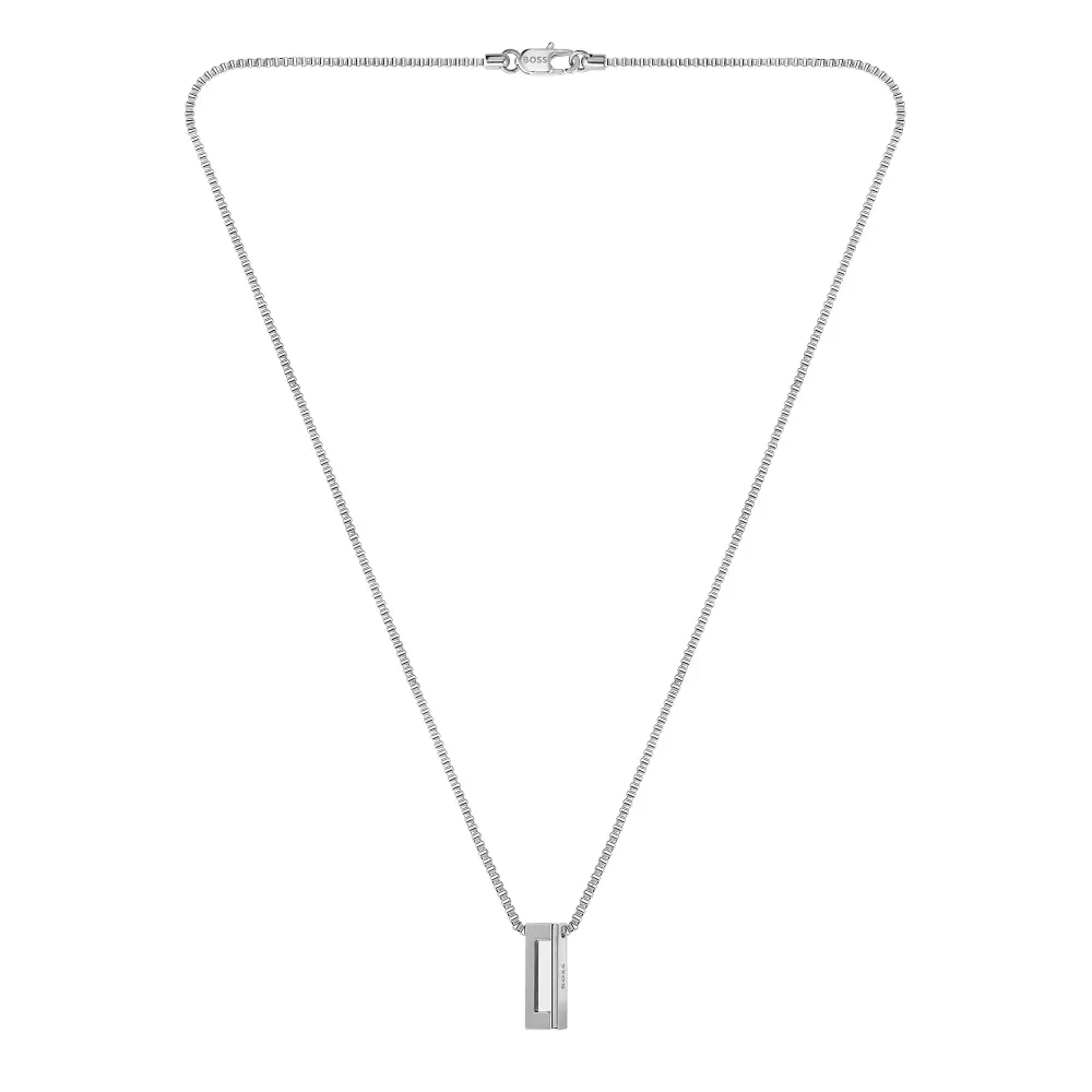 Boss Gents BOSS Candor Stainless Steel Bar Pendant Necklace detail 3