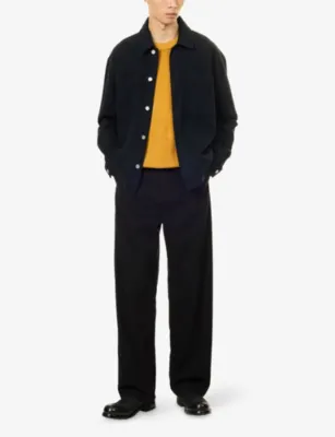 FRAME Relaxed-Fit Cotton-Canvas Chino Trousers detail 2
