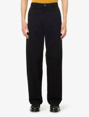 FRAME Relaxed-Fit Cotton-Canvas Chino Trousers detail 3