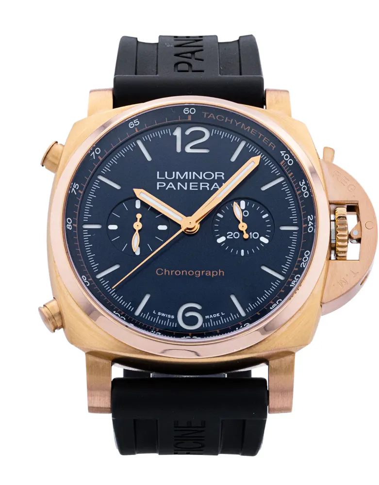 Panerai Luminor Chrono PAM01111 — 2025 — Excellent in Blue – Pre-owned watches