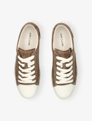 JUDE LLOW Nico Suede Trainers - EUR 41 / 7 UK MEN in TAUPE, additional product view 2