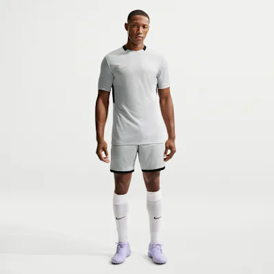 Nike Academy Men's Nike Dri-FIT Football Shorts - Light Smoke Grey/White/Black/Metallic Gold