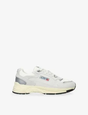 AUTRY Hyperway Suede and Mesh Trainers - EUR 40 / 6 UK MEN in WHITE/OTH – Mens | Trainers | Lace up trainers