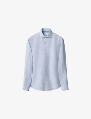 ETON Casual-Fit Long-Sleeve Linen Shirt - LIGHT BLUE