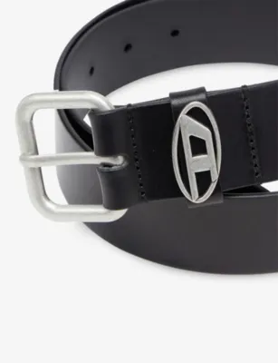 DIESEL Oval-D Loop Matte Leather Belt - 30 in HB568, additional product view 3