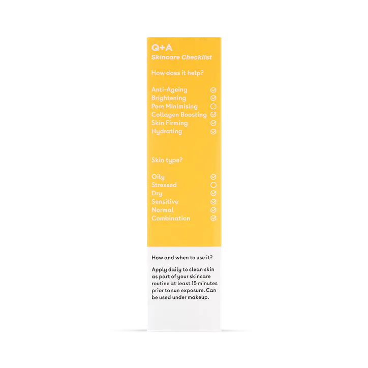 Q+A Peptide SPF50 Anti-Ageing Daily Facial Sunscreen 50ml detail 2