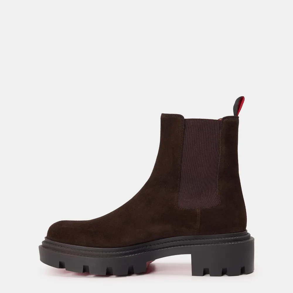 Christian Louboutin Men's Chelsea Boots in Café, additional product view 2