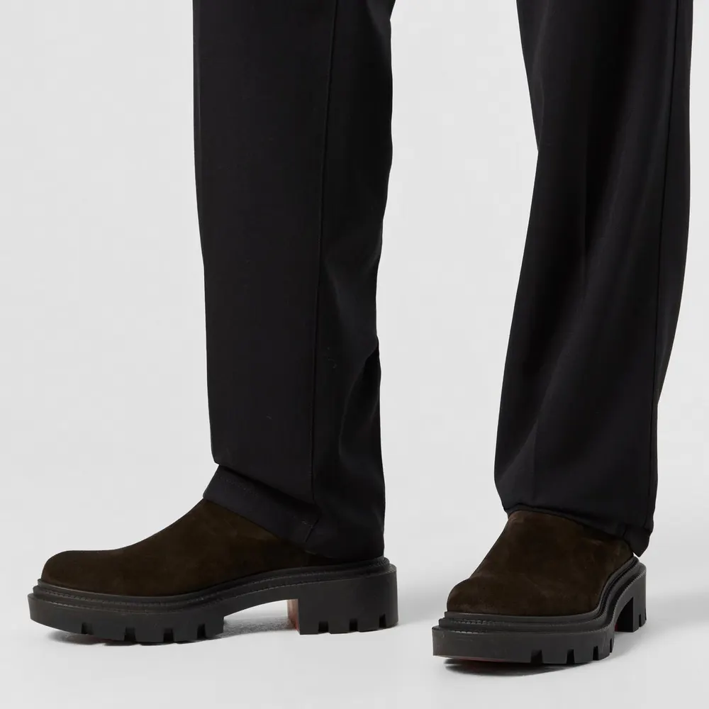 Christian Louboutin Men's Chelsea Boots in Café, additional product view 3