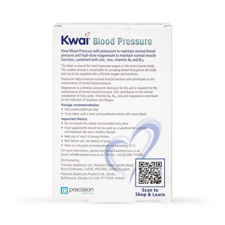 Kwai Blood Pressure 30 Tablets, additional product view 2