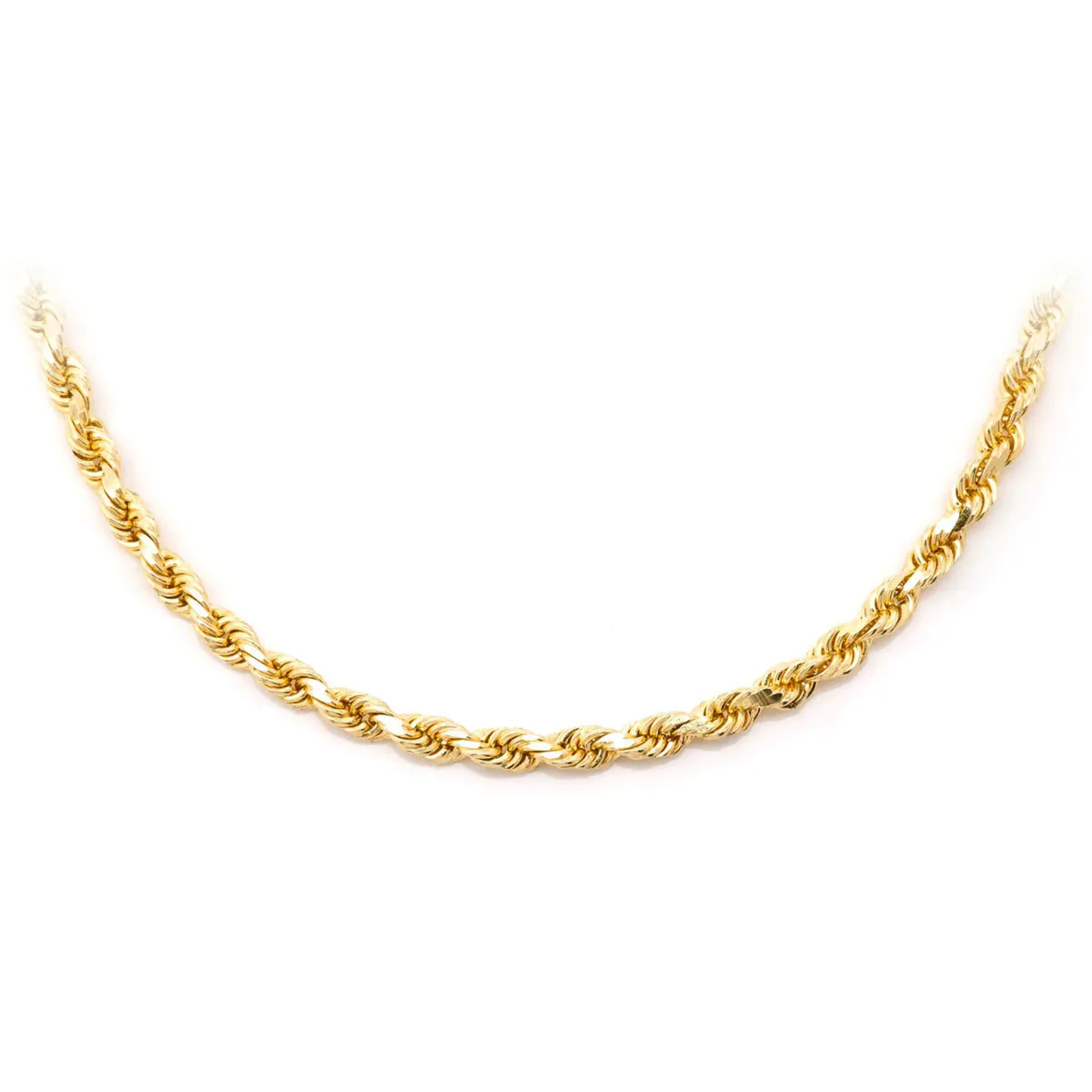 For Him Rope Gold Chain in 3mm / White Gold / 18" – Chain