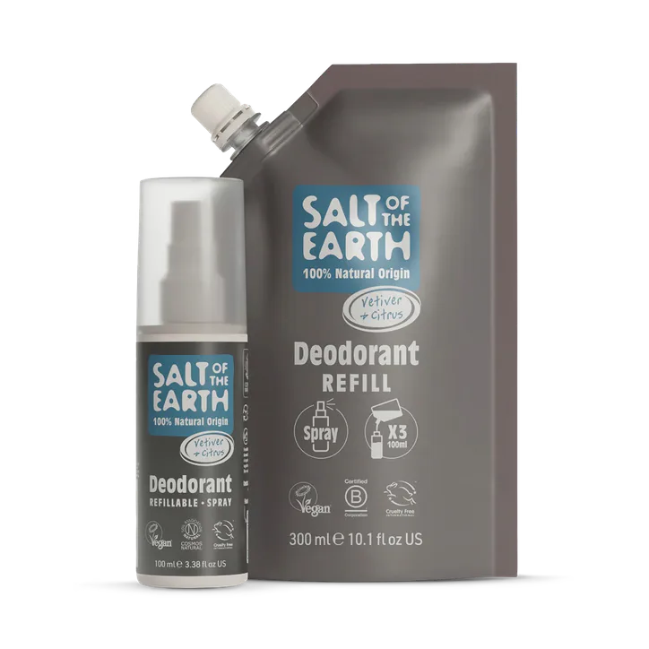Salt of the Earth Vetiver & Citrus Spray Refill Pouch