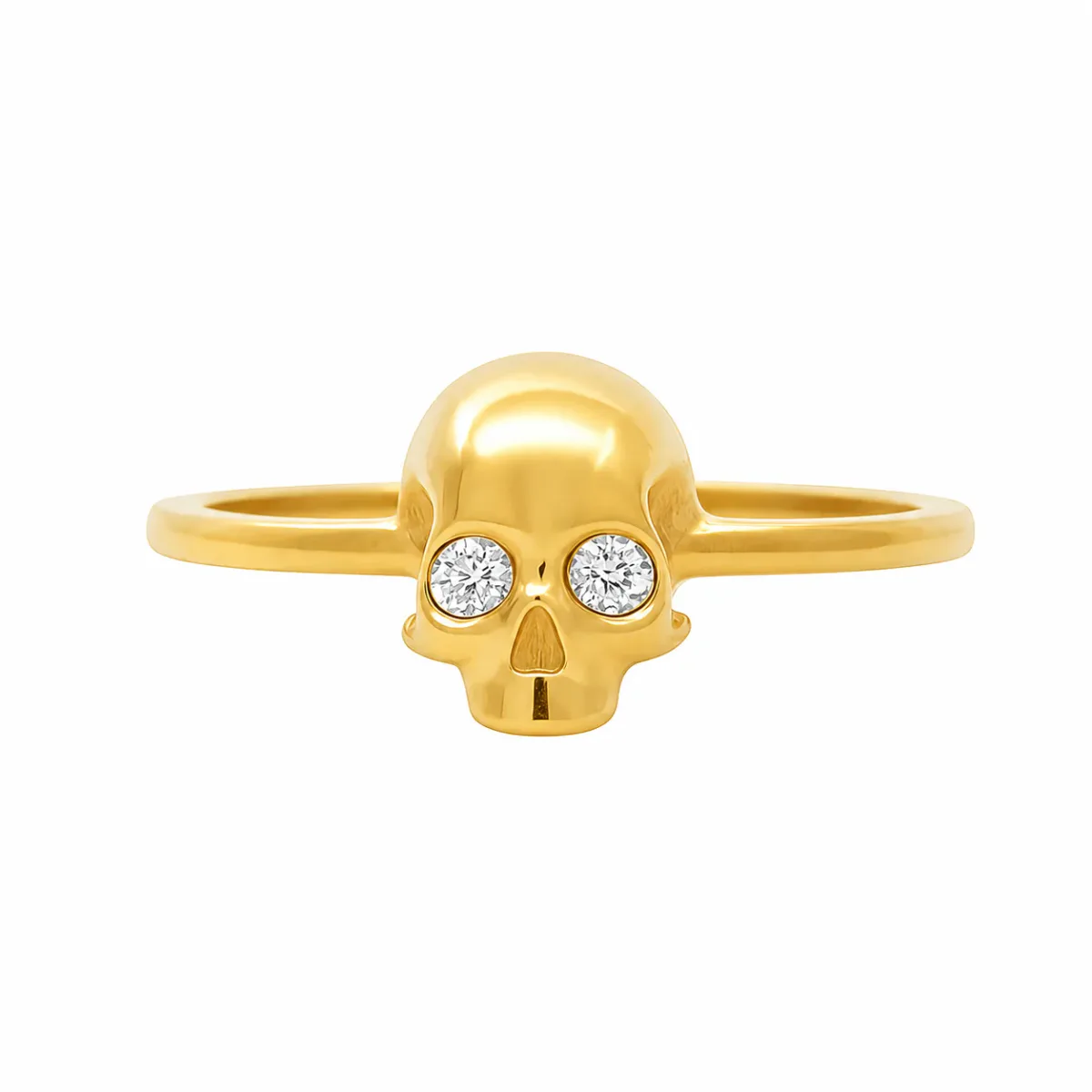 MARYAM - For Him SILVER 18k Diamond Skull Ring 71563