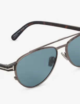 TOM FORD Anthony Metal Aviator Sunglasses detail 2