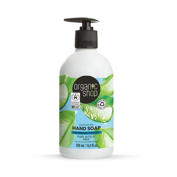 Organic Shop Softening Hand Soap Aloe & Milk 500ml