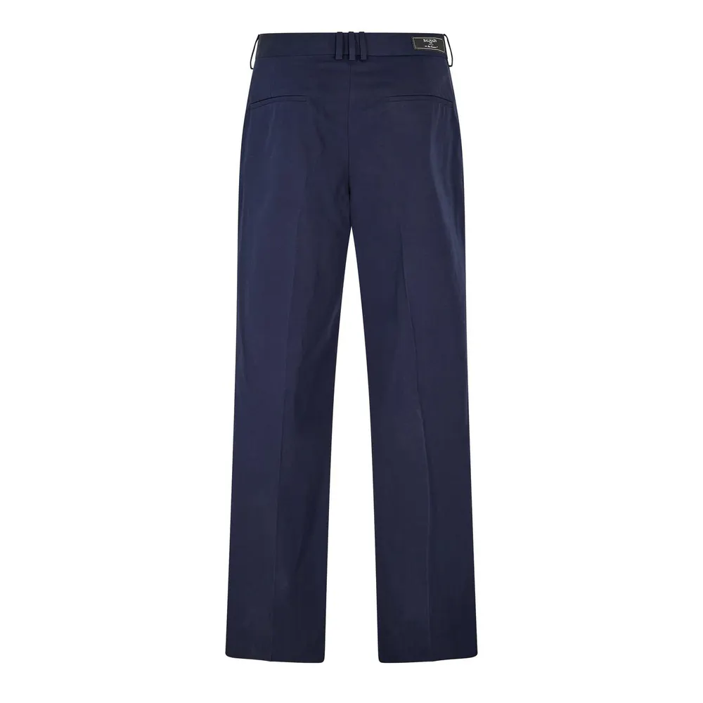 Balmain Men's Twill Straight Leg Trousers detail 2