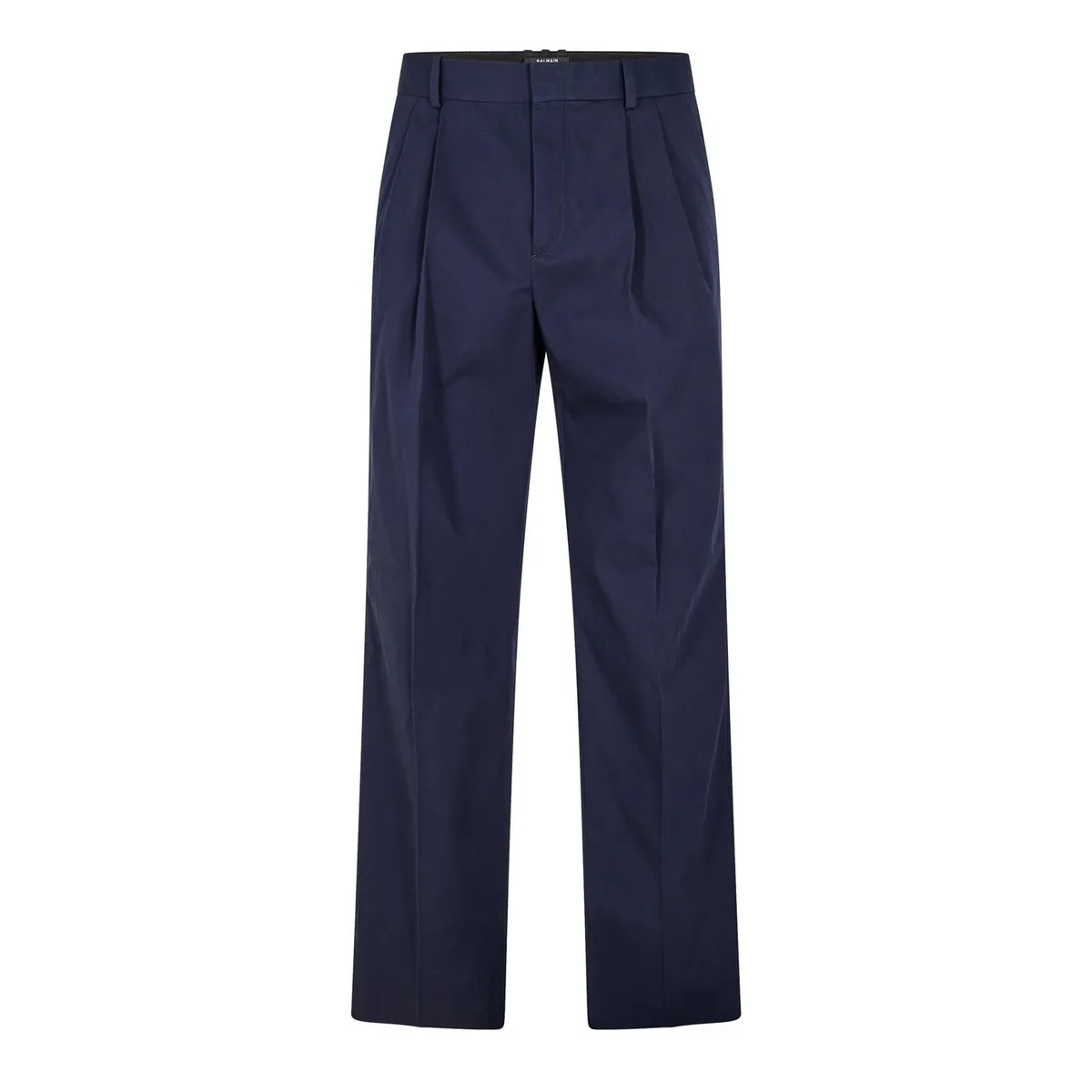 Balmain Men's Twill Straight Leg Trousers