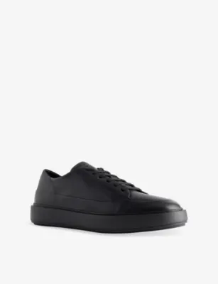 OFFICINE CREATIVE Release 001 Leather Low-Top Trainers - EUR 44 / 10 UK MEN in BLACK, additional product view 3