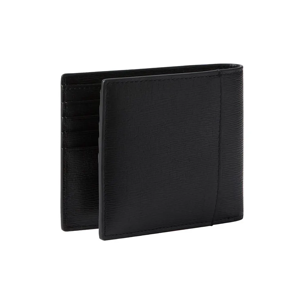 Calvin Klein Emblem Logo Leather Billfold Wallet detail 3