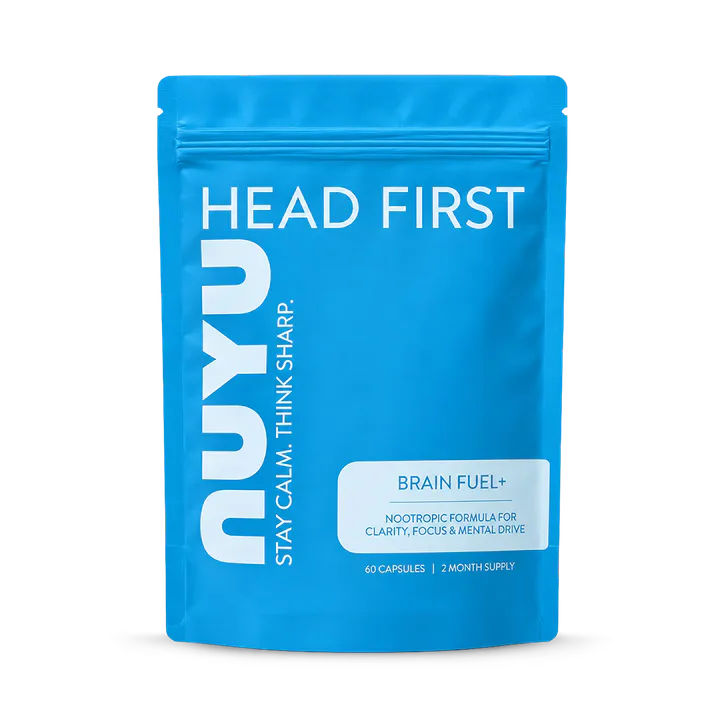 NUYU Head First Brain Fuel+ Nootropic Blend 60 Capsules