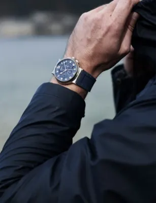 BREGUET Marine Chronograph 5527 18ct White-Gold Automatic Watch 42.3mm in WHITE GOLD, additional product view 2