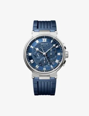 BREGUET Marine Chronograph 5527 18ct White-Gold Automatic Watch 42.3mm in WHITE GOLD – Jewellery & Watches | Mens luxury watches