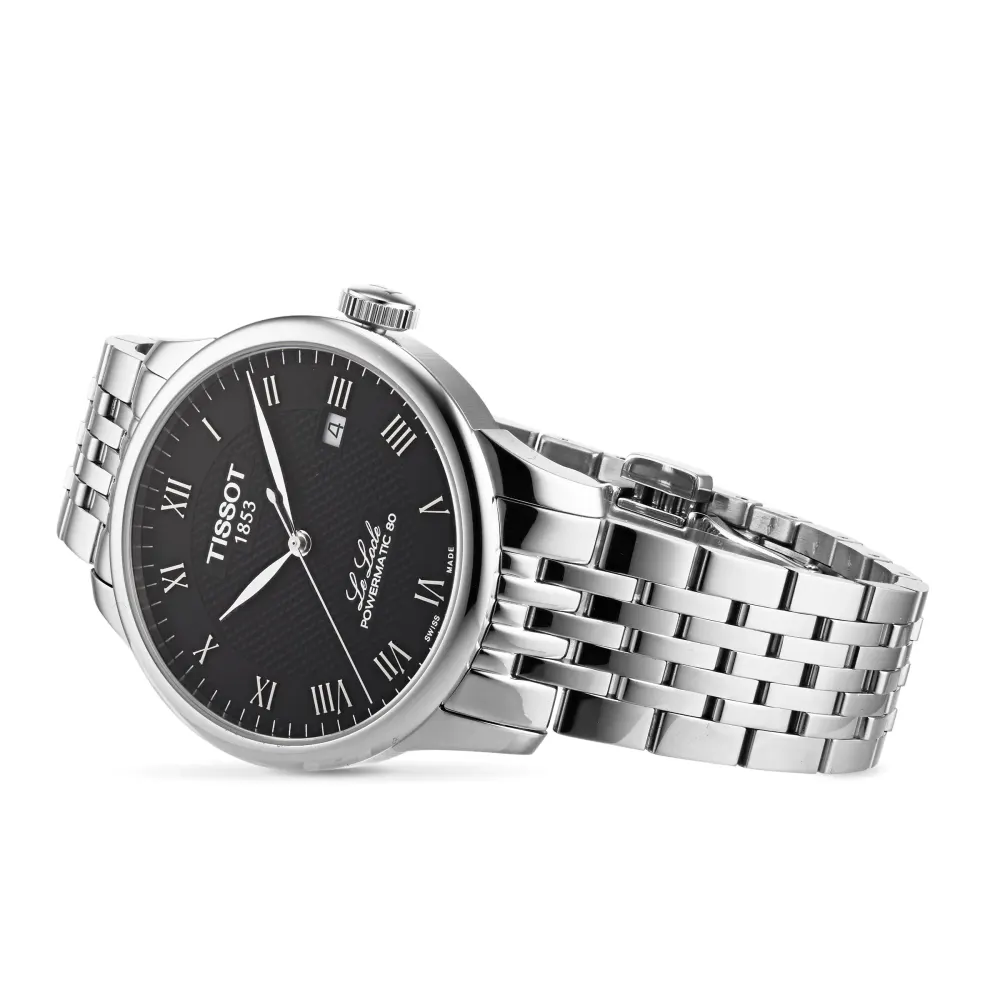 Tissot Le Locle 40mm Mens Watch Black in Black, additional product view 3