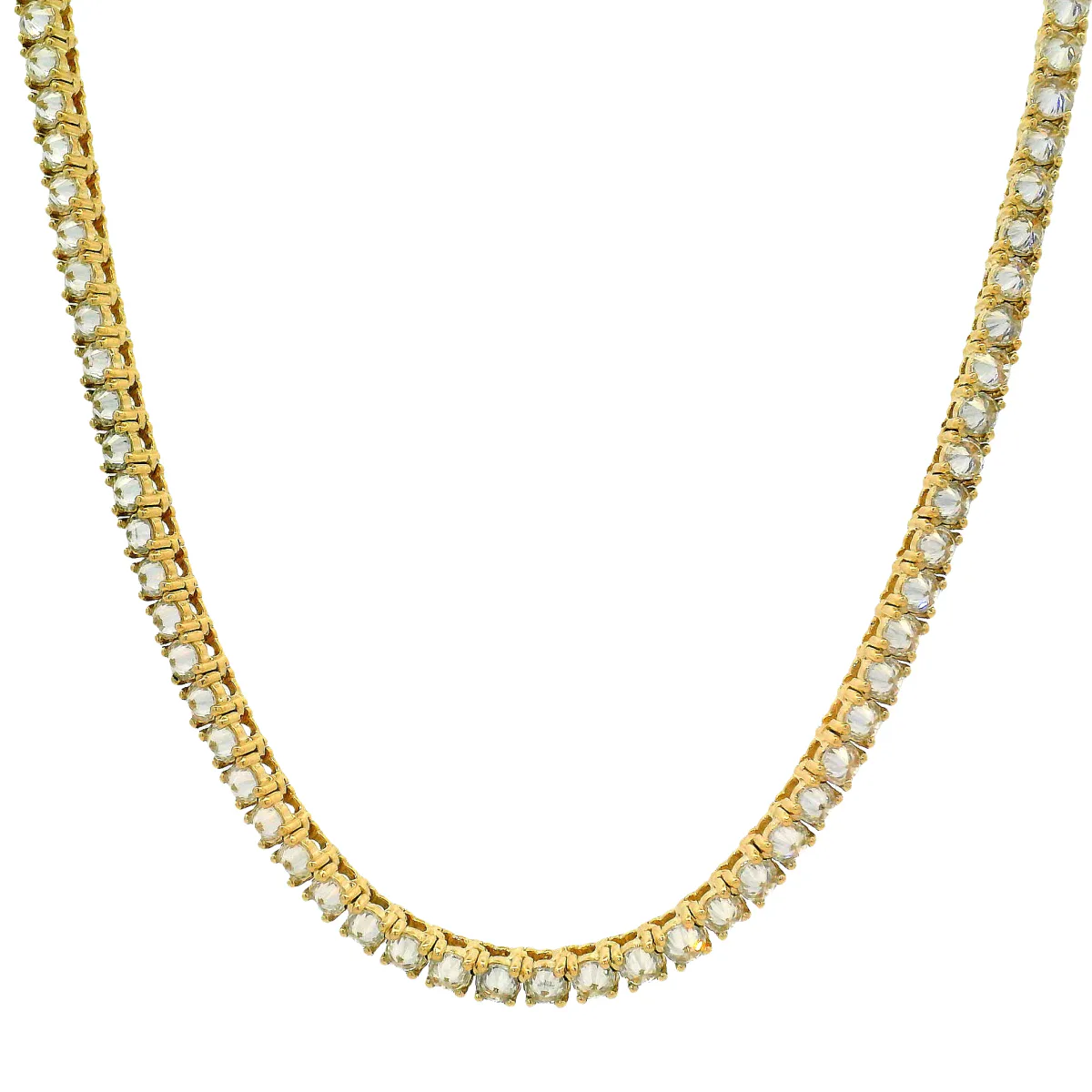 AHMED - MOON JEWELRY 10 Pointer Upside Down Diamond Tennis Chain 70936 in 22 Inches / Rose – Chain
