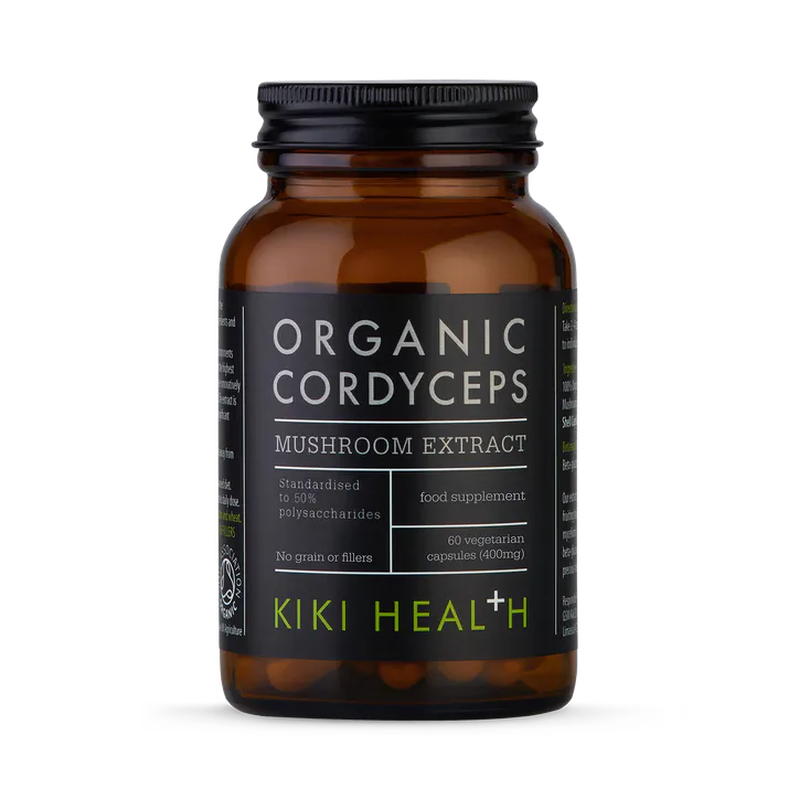 KIKI HEALTH Organic Cordyceps Mushroom Extract - 60 Vegicaps