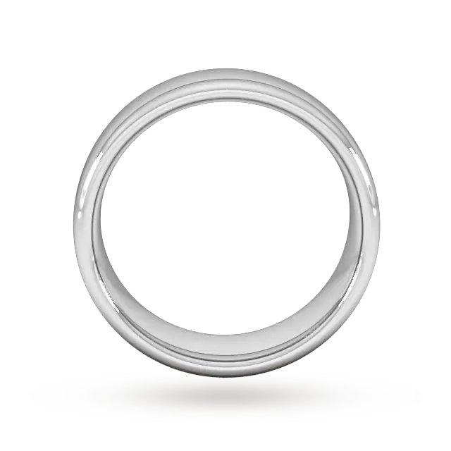 For Him 8mm Slight Court Extra Heavy Wedding Ring In 18 Carat Yellow Gold, additional product view 3