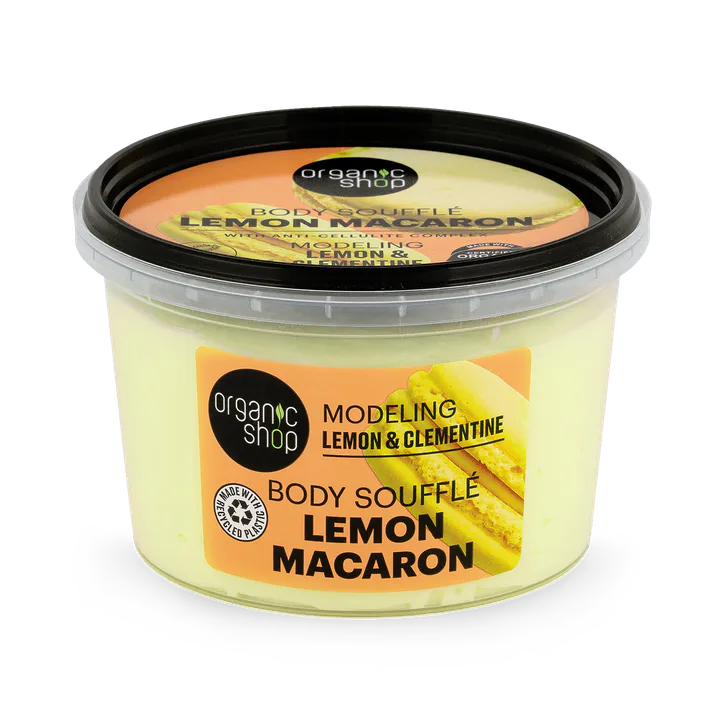 Organic Shop Modelling Lemon Macaron Body Souffle Lemon & Clementine 250ml