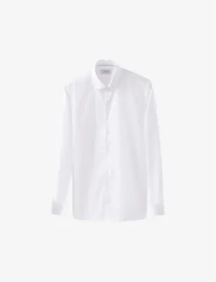ETON Signature French-Cuff Slim-Fit Cotton-Twill Shirt - LIGHT BLUE detail 2
