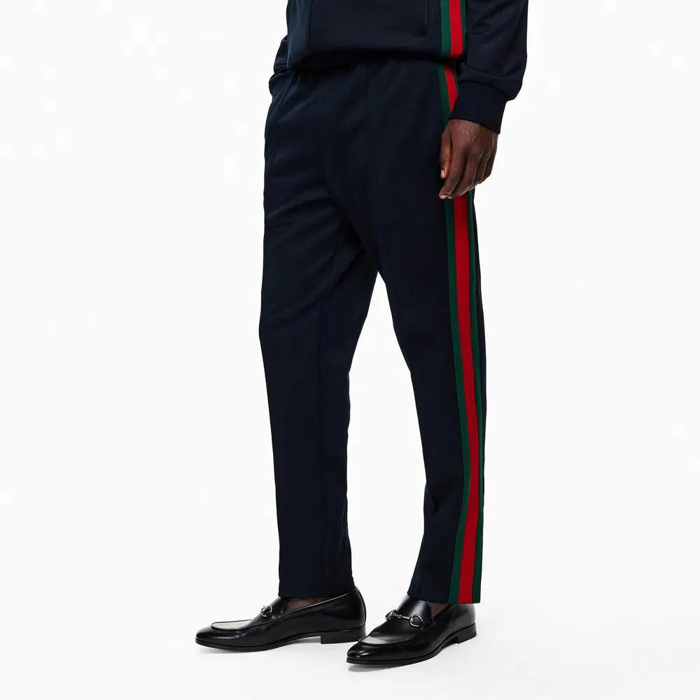 Gucci Men's Closed Hem Fleece Joggers detail 3
