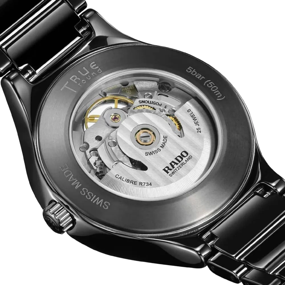 Rado True Round Automatic Open Heart 40mm Mens Watch in Skeleton, additional product view 3