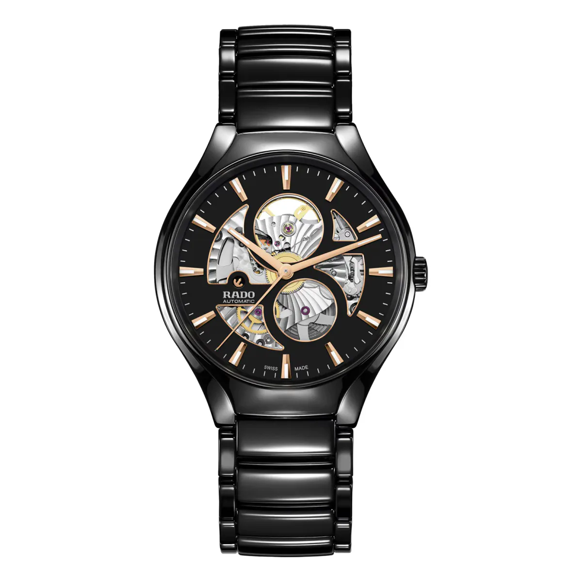 Rado True Round Automatic Open Heart 40mm Mens Watch