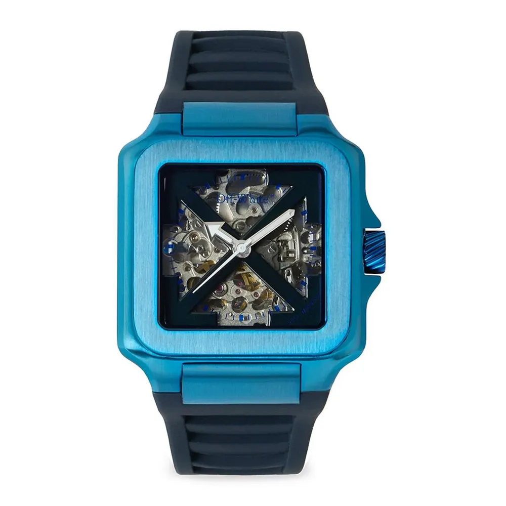 Off White Proto Automatic Watch in Blue/Black – Accessories