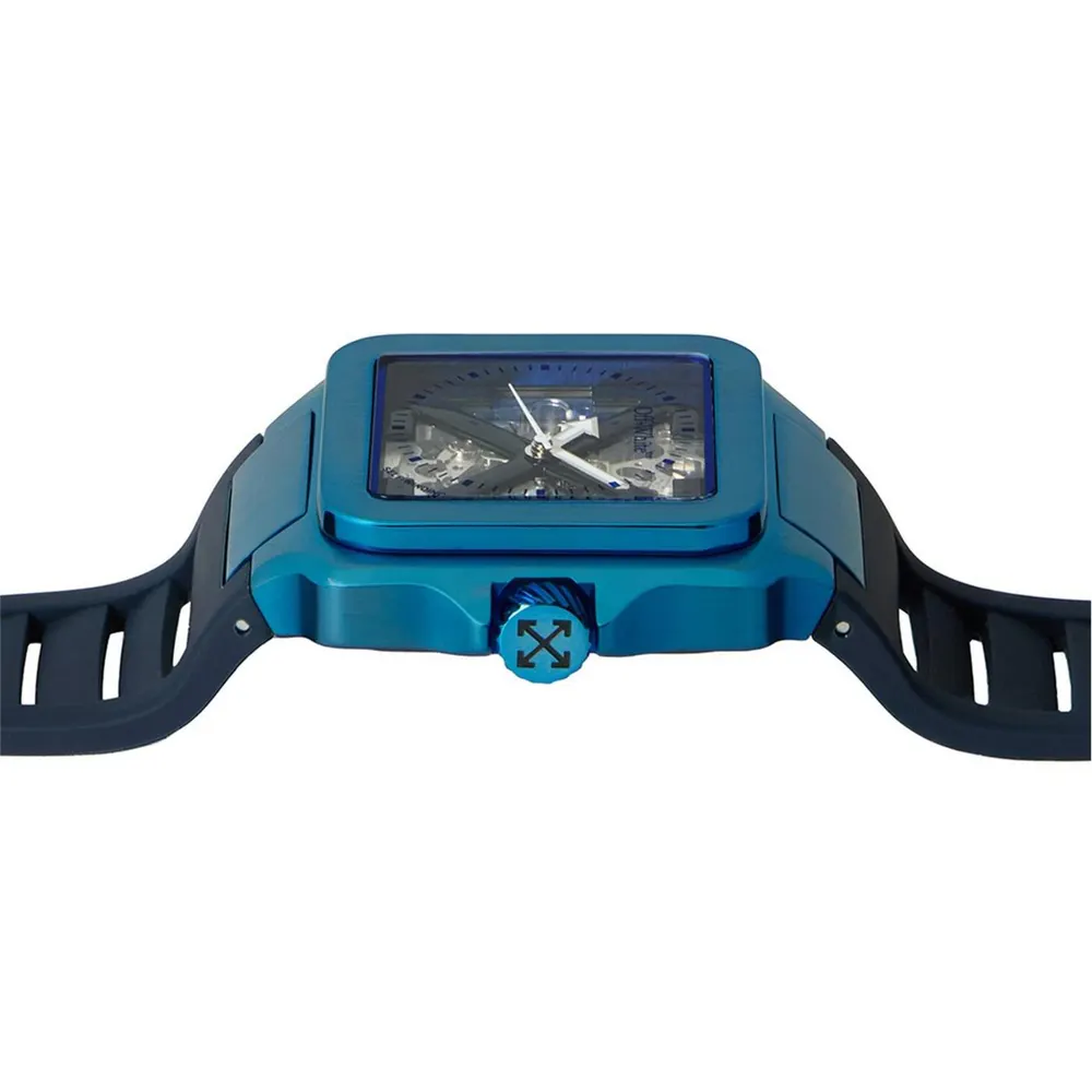Off White Proto Automatic Watch in Blue/Black, additional product view 3