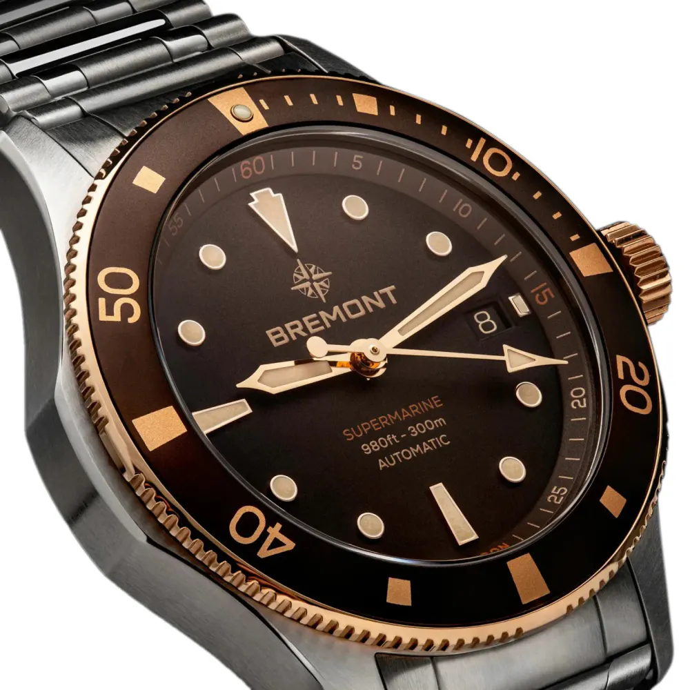 Bremont Supermarine 300M Date 40mm Mens Watch Brown in Brown, additional product view 2