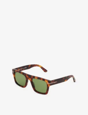 TOM FORD FT1337 Cyrus Rectangle-Frame Acetate Sunglasses detail 3