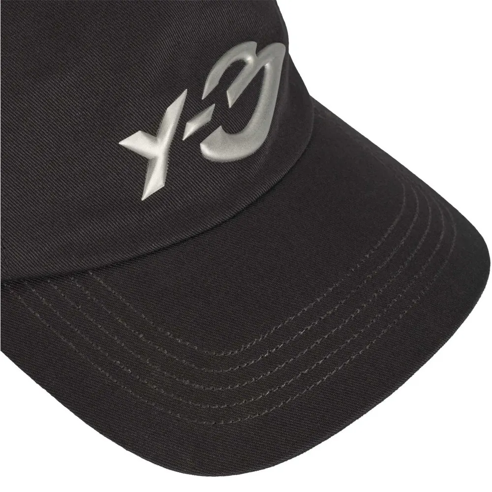 Y3 Liquid Logo Cap in Black, additional product view 3