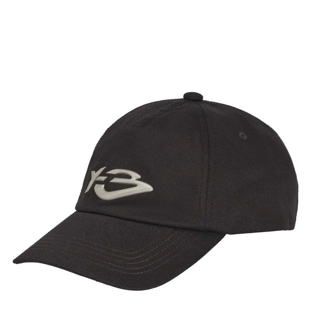 Y3 Liquid Logo Cap in Black – Accessories