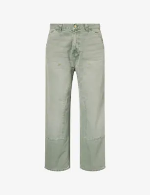 CARHARTT WIP Double Knee Cotton Denim Jeans
