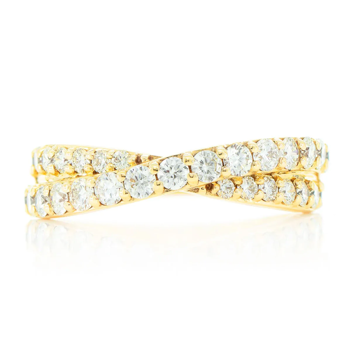 For Him Crossover Ring in Rose Gold / Lab Grown Diamond – Ring