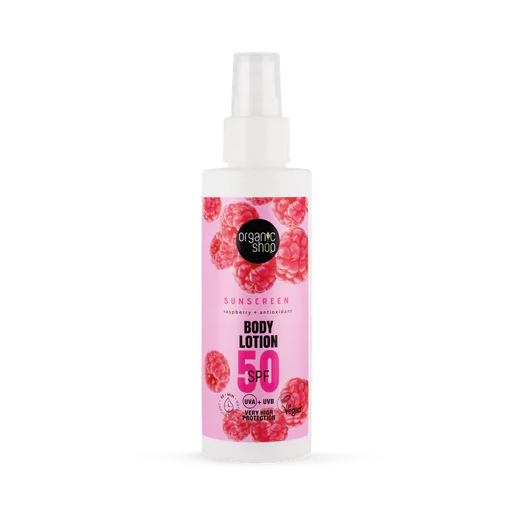 Organic Shop Sunscreen Body Lotion 50 SPF 150ml