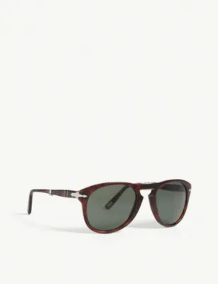 PERSOL Po2431 tortoiseshell square-frame sunglasses in HAVANA, additional product view 3