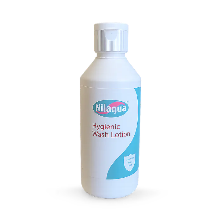 Nilaqua Hygienic Wash Lotion With Anti Bacterial Properties for Sensitive Skin, Hospitals, Care Homes 200ml