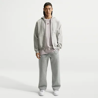 Nike Solo Fleece Men's Bungee Trousers - Dark Grey Heather/Sail